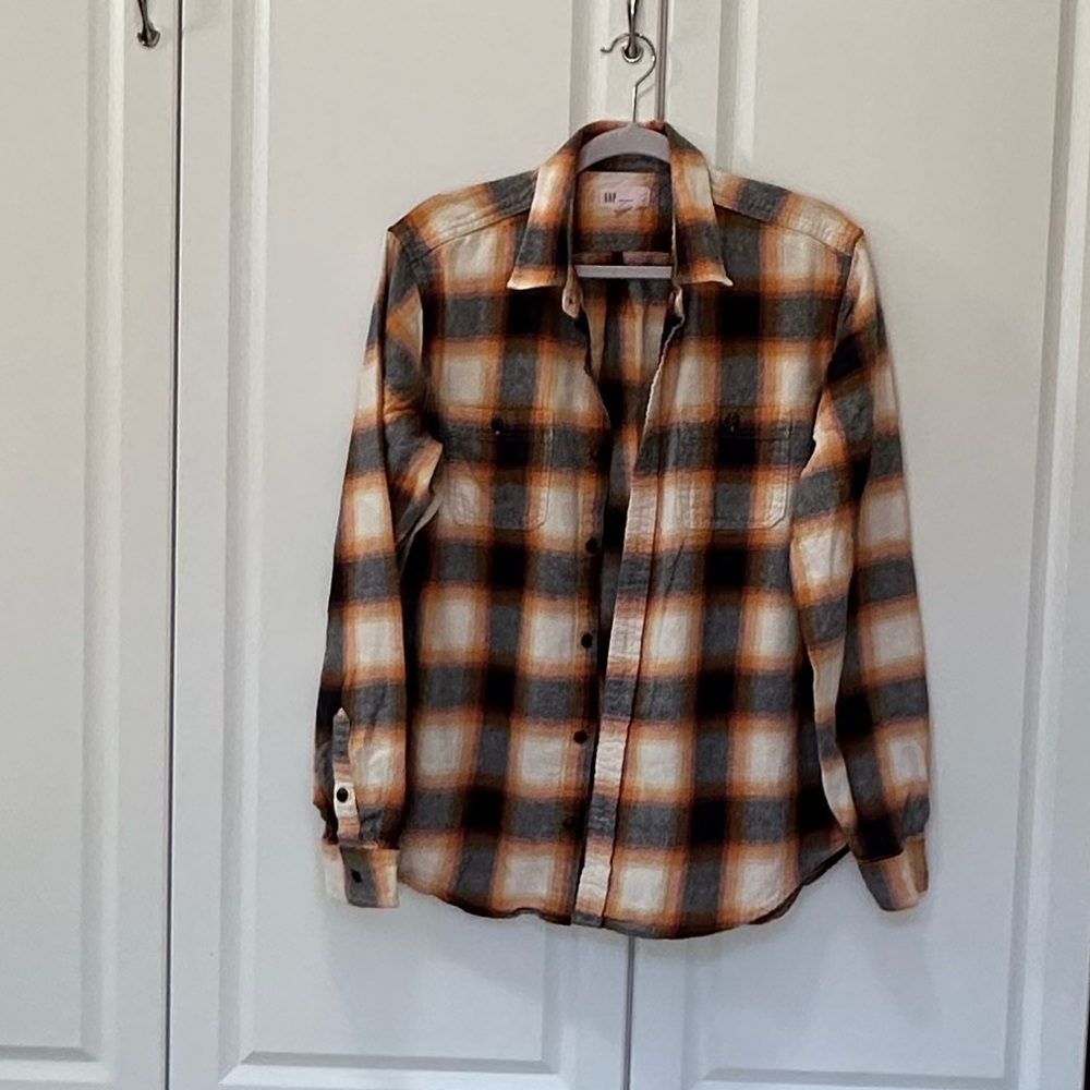 Gap Man’s L Flannel Shirt - Picture 13 of 13